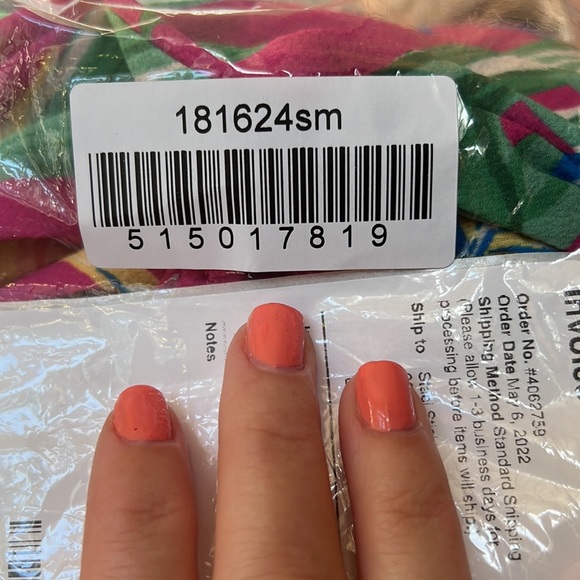 NWOT! Pink tropical one shoulder blouse - Picture 6 of 6